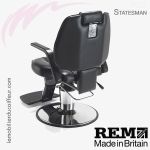 Statesman fauteuil barbier noir (Dos) REM