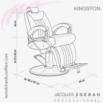 Kingston fauteuil barbier (Dimensions) J.SEBAN