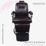 Kingston noir fauteuil barbier Face J.SEBAN