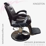 Kingston noir fauteuil barbier Profil J.SEBAN