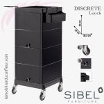DISCRETE/LOCK noir | Table de service | SIBEL Furniture
