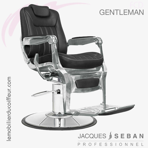 Gentleman noir fauteuil barbier J.SEBAN