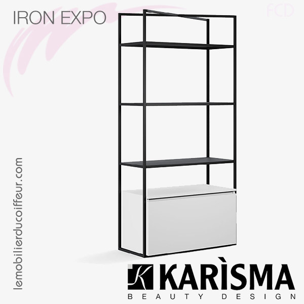 IRON EXPO 3 étagères | Meuble expo | Karisma