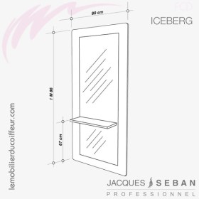 ICEBERG (Dimensions) | Coiffeuse | Jacques SEBAN