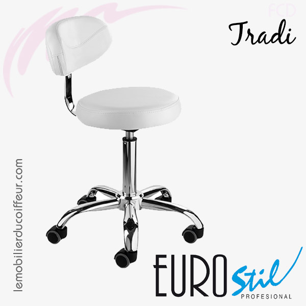 TRADI blanche | chaise de coiffeur | EUROSTIL