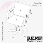 Fauteuil de coupe | Samba (Couleurs) REM