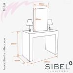 ISLA (Dimensions) | Coiffeuse | Sibel Furniture