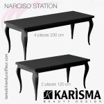 NARCISO STATION (Noir) | Coiffeuse | Karisma
