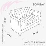 Banquette d'Attente | BOMBAY (Dimensions) | JACQUES SEBAN