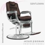 Gentleman  marron fauteuil barbier J.SEBAN