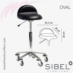 OVAL Exclusive | Tabouret de coiffeur | SIBEL Furniture