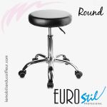 ROUND noir | Tabouret de coiffeur | EUROSTIL