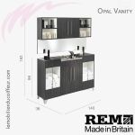 OPAL VANITY (Dimensions) | Meuble laboratoire | REM