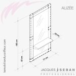 ALIZEE (Dimensions) | Coiffeuse | Jacques SEBAN