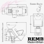 Bac de lavage Samba Baltic dimension REM
