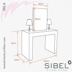 ISLA (Dimensions) | Coiffeuse | Sibel Furniture