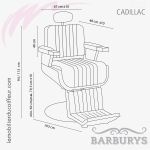Fauteuil Barbier | JETHRO (Dimensions) | Barburys