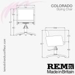 Fauteuil de coupe | Colorado  (Dimensions) REM