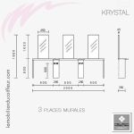 KRYSYAL Murale 3P (Dimensions) | Coiffeuse | NELSON Mobilier