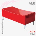 Pouf d'Attente (2 places) | Kuros | AGV Diffusion