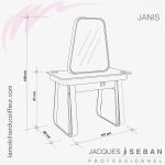 JANIS (Dimensions) | Coiffeuse | Jacques SEBAN