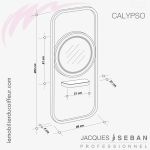 CALYPSO (Dimensions) | Coiffeuse | Jacques SEBAN