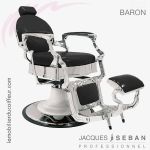 Baron fauteuil barbier noir J.SEBAN