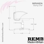 Fauteuil de coupe | Miranda (Dimensions) REM